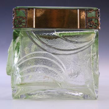 (image for) SIGNED Kumela Finnish Green Glass Vase by Pentti Sarpaneva