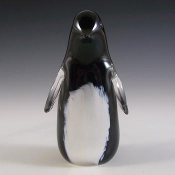 (image for) MARKED Langham British Vintage Black & White Glass Penguin