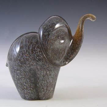 (image for) MARKED Langham Vintage Grey Glass Elephant Sculpture