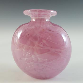 (image for) Vintage Pink Speckled Patchwork Glass Miniature Vase