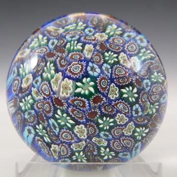 (image for) MARKED Murano Vintage ALT Millefiori Glass Paperweight
