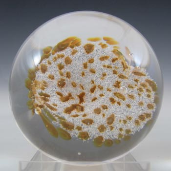 (image for) BOXED & MARKED Caithness Gold Glass "Wisp" Paperweight