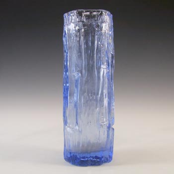 (image for) Ravenhead British Vintage Blue Glass Textured Bark Vase