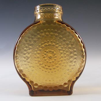 (image for) Cascade / Wood Bros Amber Glass 'Kastehelmi' Bottle Vase
