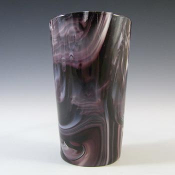 Sowerby MARKED Victorian Purple Malachite/Slag Glass Tumbler