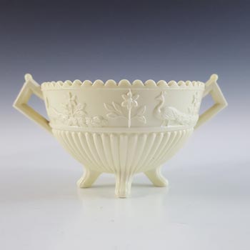(image for) Sowerby #1350 Victorian Queen's Ivory Milk Glass Bowl - Marked