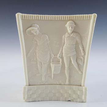(image for) Sowerby #1281 Victorian Queen's Ivory Milk Glass Vase - Marked