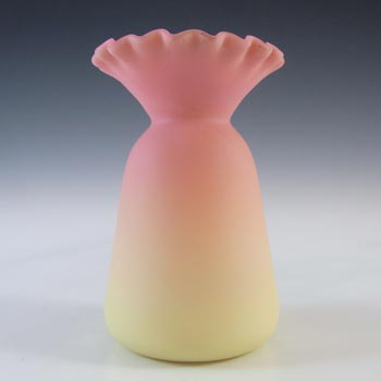 (image for) Thomas Webb Victorian Burmese Uranium Pink Glass Vase