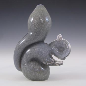 (image for) Wedgwood Speckled Grey Glass Squirrel Paperweight RSW410 - Marked