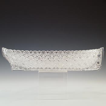 (image for) Edward Bolton Victorian Pressed Glass 'Grace Darling' Boat Bowl