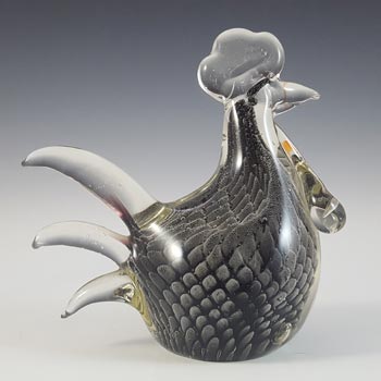 (image for) Chinese Fumato Smoky Glass Chicken Sculpture - Labelled