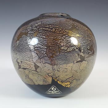 (image for) Isle of Wight Studio 'Azurene Black' Glass Vase - Labelled