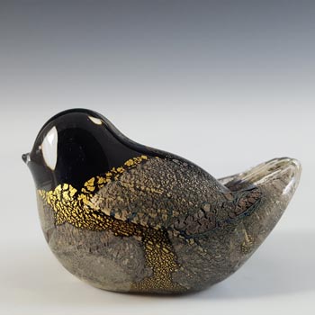 (image for) Isle of Wight Studio 'Azurene Black' Glass 'Minimals' Bird