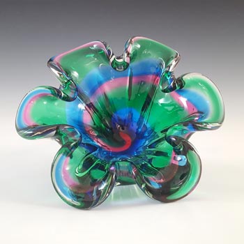 (image for) Iwatsu Japanese Multicoloured Cased Glass Retro Bowl