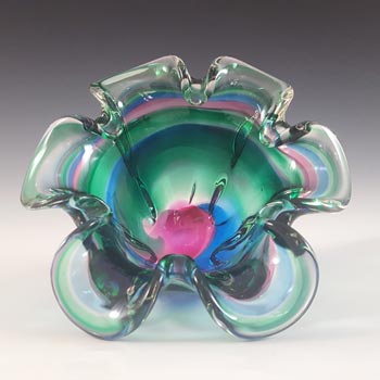 (image for) Iwatsu Japanese Multicoloured Cased Glass Vintage Bowl