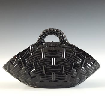 (image for) Sowerby #1157 Victorian Black Milk Glass Basket Bowl - Marked