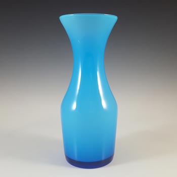 (image for) Alsterfors 1970's Scandinavian Blue Cased Glass Vase