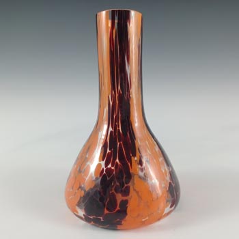 (image for) Avondale British Vintage Red & Orange Speckled Glass Vase