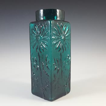 Dartington #FT228 Frank Thrower Green Glass Marguerite Vase