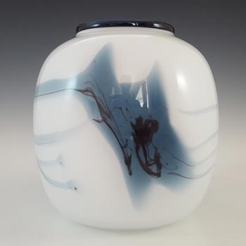 (image for) Holmegaard 'Atlantis' Vintage White Glass Vase by Michael Bang