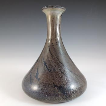 (image for) Isle of Wight Studio / Harris 'Azurene Black' Glass Bottle/Vase - Marked