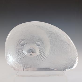(image for) SIGNED Mats Jonasson #3303 Glass Seal Paperweight