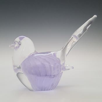 (image for) LABELLED V. Nason & Co Murano Lilac Glass Bird Sculpture