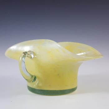 (image for) Nazeing? British Clouded Mottled Yellow Bubble Glass Bowl