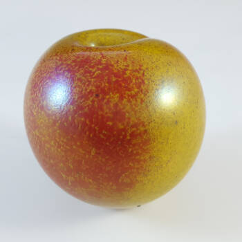 (image for) SIGNED & LABELLED Phoenician Apple Paperweight Sculpture