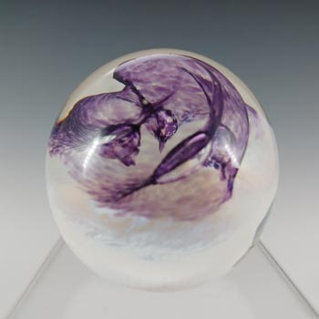 (image for) MARKED Caithness Vintage Purple Glass "Pixie" Paperweight
