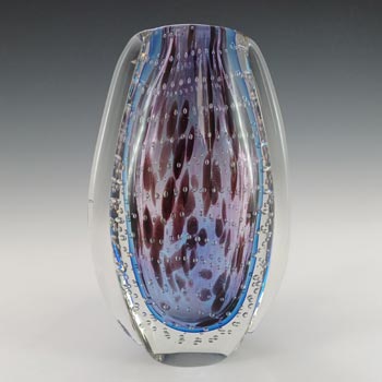 (image for) Chinese Murano Style Purple & Blue Sommerso Glass Vase
