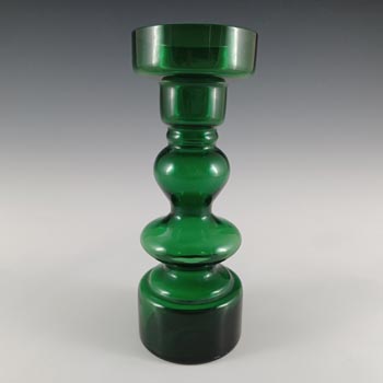 (image for) Japanese Vintage Green Hooped Art Glass Vase