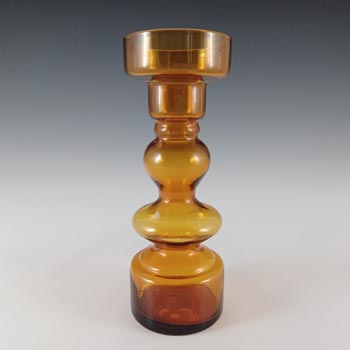 (image for) Japanese Amber Hooped Glass Vase - Swedish Style