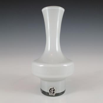 Lindshammar / JC 1970's Swedish Grey Cased Glass Vase