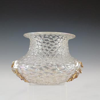 (image for) Kralik Art Nouveau Antique Iridescent Glass 'Martelé' Vase