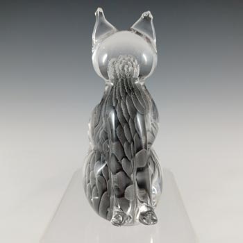 (image for) LABELLED V. Nason & Co Murano Fumato Glass Cat Sculpture