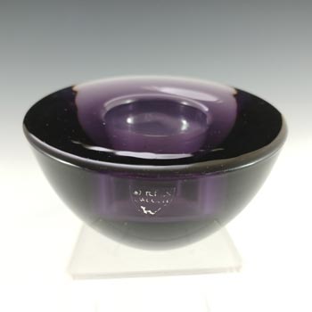 (image for) Orrefors Purple Glass "Delight" Candle Votive by Lena Bergstrom