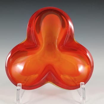 (image for) Sasaki Japanese Orange Cased Glass Bowl/Ashtray