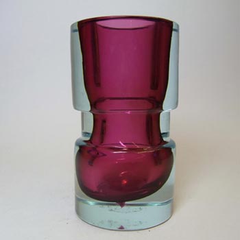 (image for) Seguso Vetri d'Arte #14142 Purple & Blue Sommerso Glass Vase