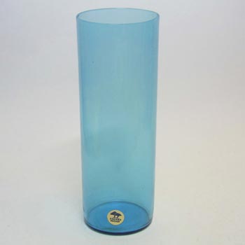 (image for) Ekenas Swedish/Scandinavian Blue Glass Vase Labelled
