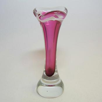 (image for) Flygsfors Coquille Glass Vase by Paul Kedelv Signed '57
