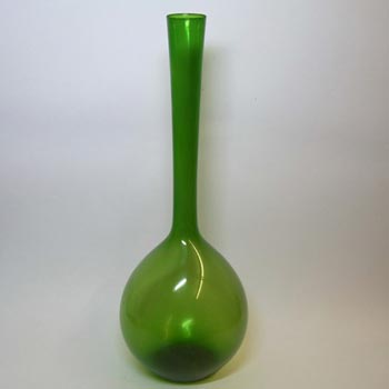 (image for) Large Scandinavian/Swedish 1950's/60's Green Glass Bottle Vase