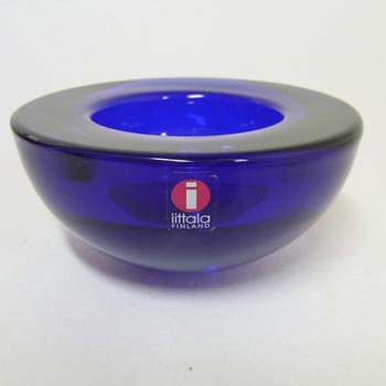 (image for) Iittala Blue Glass Annaleena Hakatie Candle Votive/Bowl