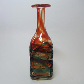 Mdina Random Strapped Maltese Red & Blue Glass Bottle Vase
