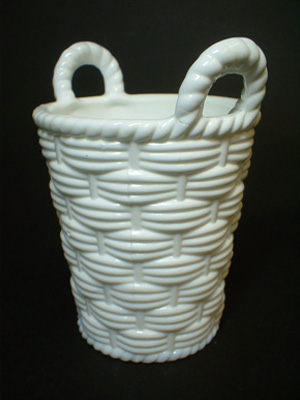 (image for) Sowerby #1102 Victorian White Milk / Vitro-Porcelain Glass Spill Vase