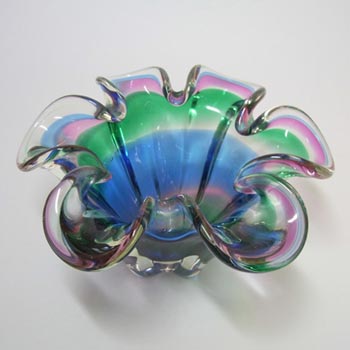 (image for) Iwatsu Hineri Japanese Multicoloured Cased Glass Bowl