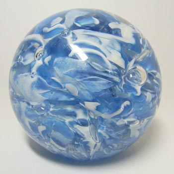 (image for) Langham Blue + White Glass Paperweight/Paper Weight