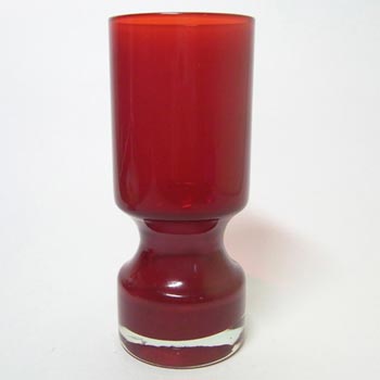 (image for) Alsterfors #AV229/16 Scandinavian Red Cased Glass 6.5" Vase