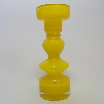(image for) Japanese Yellow Cased Hooped Glass Vase - Swedish Style