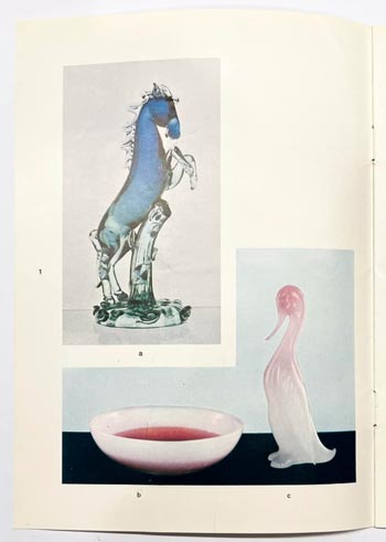 Archimede Seguso Murano Glass 1965 Catalogue, Page 1
